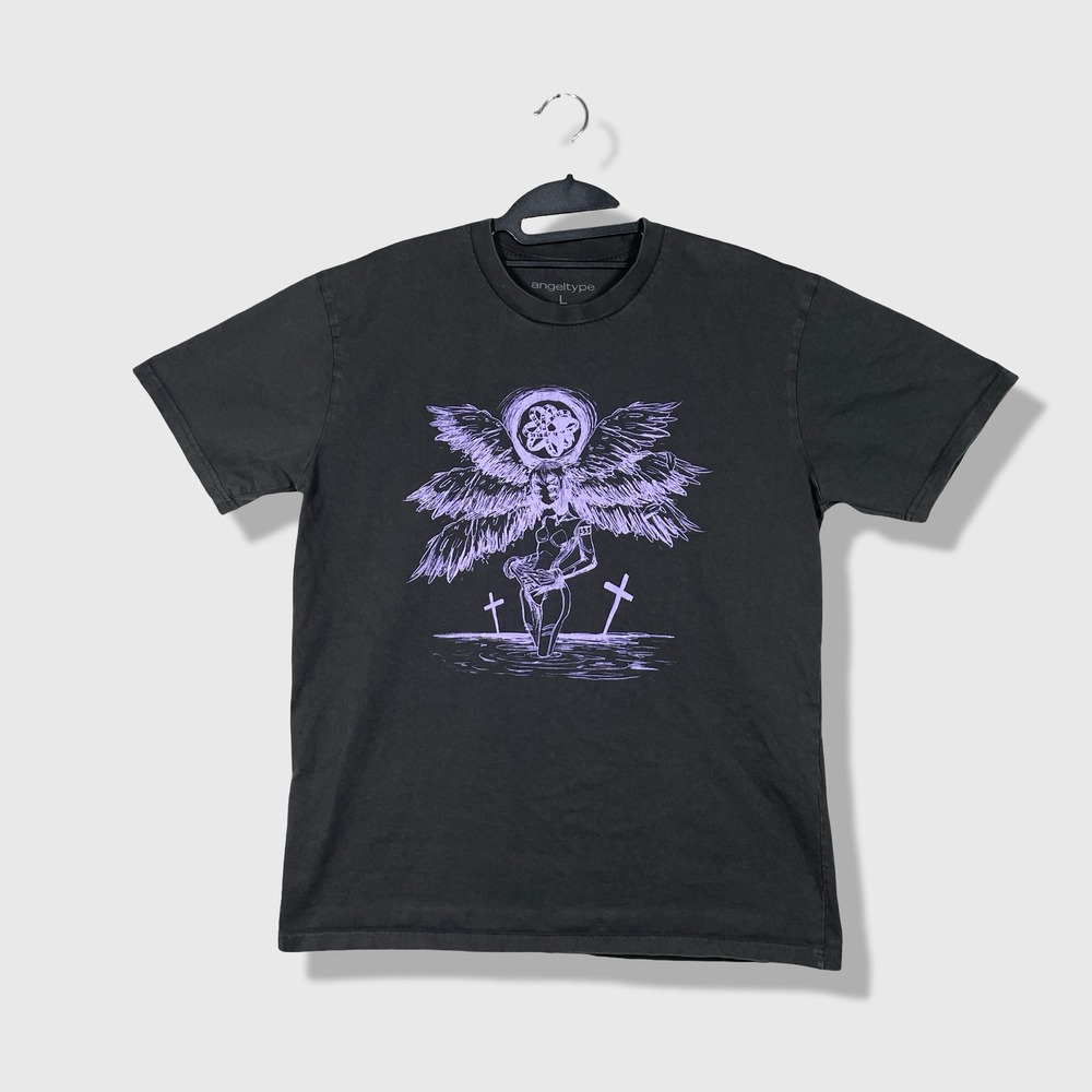 Angeltype Evangelion Gothic Graphic Shirt Mens L Rei Ayanami Anime 333